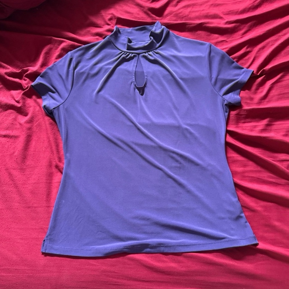 East 5th purple blouse
